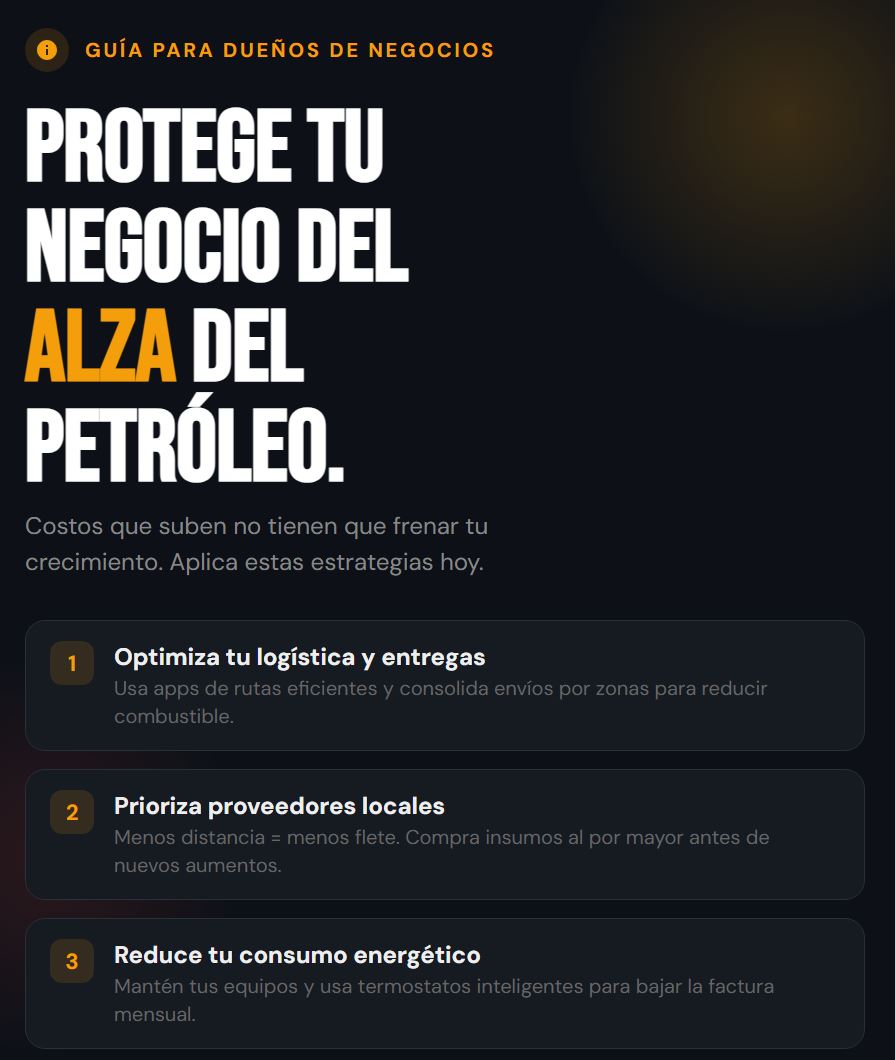 Cómo Proteger tu Negocio Local ante las Subidas del Petróleo